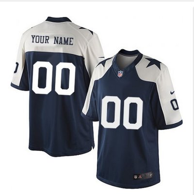 Men's Nike Dallas Cowboys Customized Limited Blue Thanksgiving Alternate NFL Jersey Men's Nike Dallas Cowboys Customized Limited Blue Thanksgiving Alternate NFL Jersey