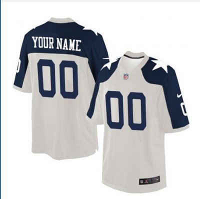 Men's Nike Dallas Cowboys Customized Limited White Throwback Alternate NFL Jersey Men's Nike Dallas Cowboys Customized Limited White Throwback Alternate NFL Jersey