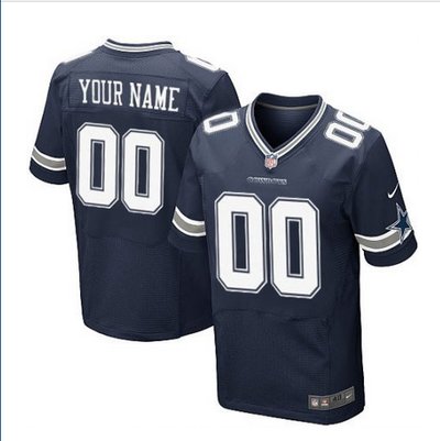 Men's Nike Dallas Cowboys Customized Elite Navy Blue Team Color NFL Jersey Men's Nike Dallas Cowboys Customized Elite Navy Blue Team Color NFL Jersey