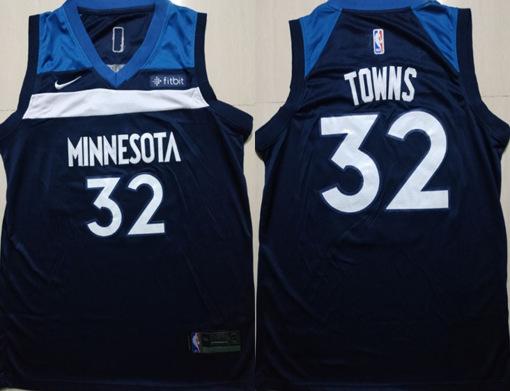 Timberwolves 32 Karl-Anthony Towns Navy Nike Swingman Jersey Timberwolves 32 Karl-Anthony Towns Navy Nike Swingman Jersey