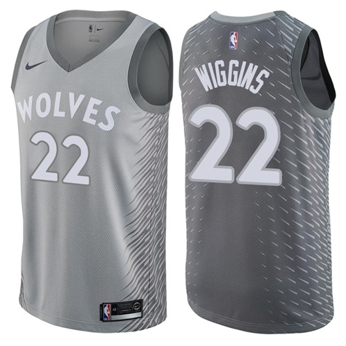 Nike Timberwolves #22 Andrew Wiggins Gray NBA Swingman City Edition Jersey Nike Timberwolves #22 Andrew Wiggins Gray NBA Swingman City Edition Jersey