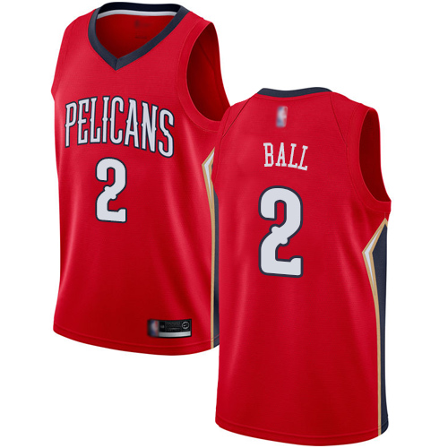 Pelicans #2 Lonzo Ball Red Basketball Swingman Statement Edition Jersey Pelicans #2 Lonzo Ball Red Basketball Swingman Statement Edition Jersey