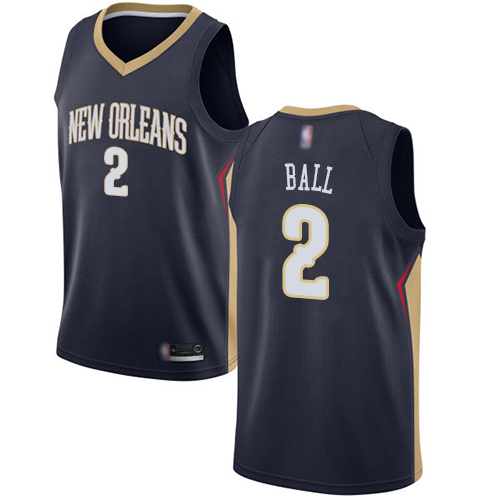 Pelicans #2 Lonzo Ball Navy Basketball Swingman Icon Edition Jersey Pelicans #2 Lonzo Ball Navy Basketball Swingman Icon Edition Jersey