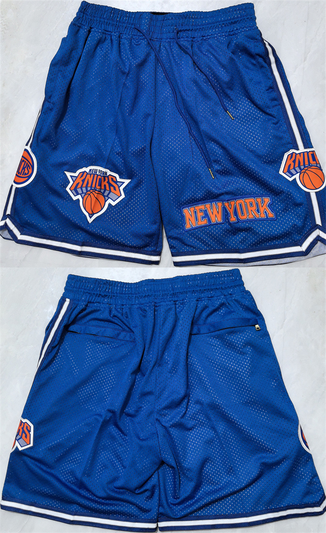 Men's New Yok Knicks Royal Shorts (Run Small) Men's New Yok Knicks Royal Shorts (Run Small)