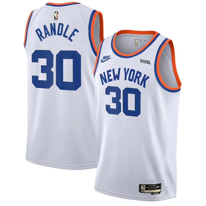 New Yok Knicks #30 Julius Randle 2021 2022 White City Edition Stitched Jersey New Yok Knicks #30 Julius Randle 2021 2022 White City Edition Stitched Jersey