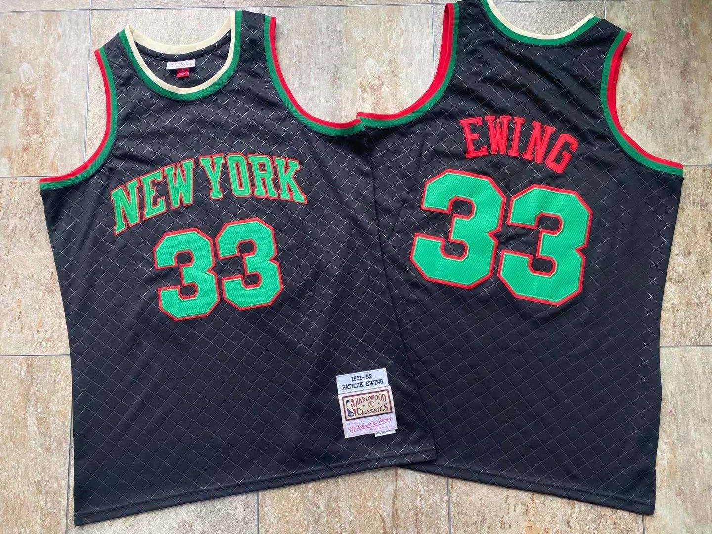 Knicks 33 Patrick Ewing Black 1991-92 Hardwood Classics Jersey Knicks 33 Patrick Ewing Black 1991-92 Hardwood Classics Jersey