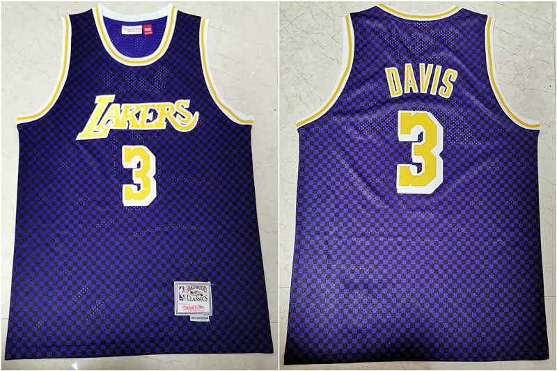 Lakers 3 Anthony Davis Purple Hardwood Classics Swingman Jersey Lakers 3 Anthony Davis Purple Hardwood Classics Swingman Jersey
