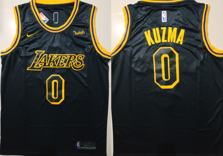 Lakers 0 Kyle Kuzma Black Nike City Edition Swingman Jersey Lakers 0 Kyle Kuzma Black Nike City Edition Swingman Jersey