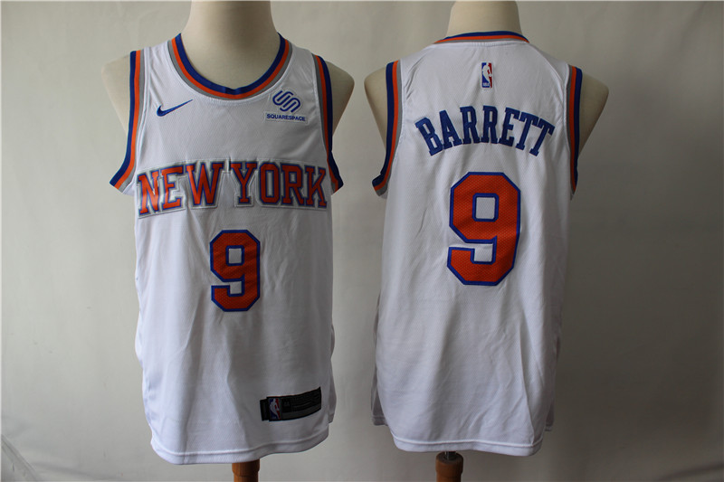 Knicks 9 R.J. Barrett White City Edition Nike Swingman Jersey Knicks 9 R.J. Barrett White City Edition Nike Swingman Jersey