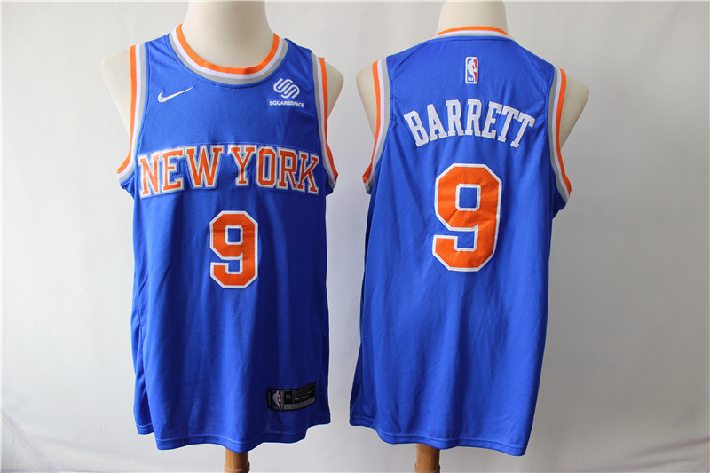 Knicks 9 R.J. Barrett Royal Nike Swingman Jersey Knicks 9 R.J. Barrett Royal Nike Swingman Jersey