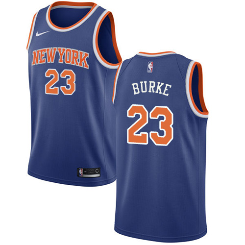 Nike Knicks #23 Trey Burke Blue NBA Swingman Icon Edition Jersey Nike Knicks #23 Trey Burke Blue NBA Swingman Icon Edition Jersey