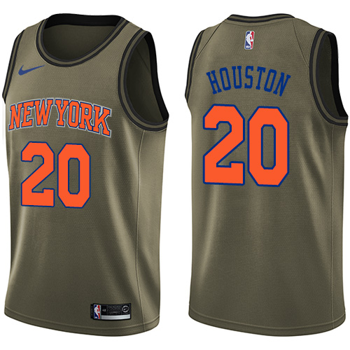Nike Knicks #20 Allan Houston Green Salute to Service NBA Swingman Jersey Nike Knicks #20 Allan Houston Green Salute to Service NBA Swingman Jersey