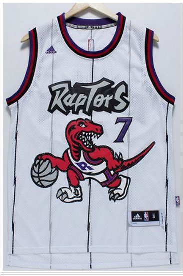 Toronto Raptors #7 Kyle Lowry White Throwback Stitched NBA Jersey Toronto Raptors #7 Kyle Lowry White Throwback Stitched NBA Jersey