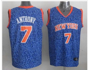 New York Knicks #7 Carmelo Anthony Blue NBA Jersey New York Knicks #7 Carmelo Anthony Blue NBA Jersey