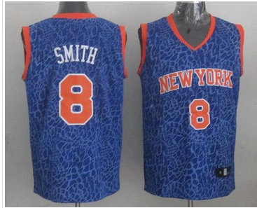 New York Knicks #8 J.R. Smith Blue NBA Jersey New York Knicks #8 J.R. Smith Blue NBA Jersey