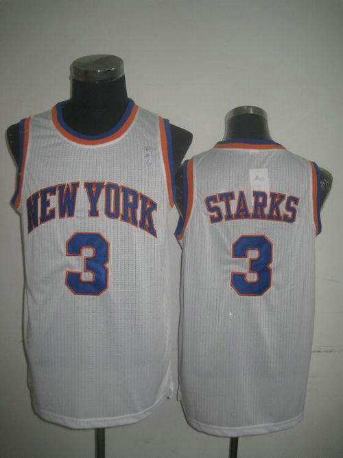 New York Knicks #3 John Starks White Throwback Stitched NBA Jersey New York Knicks #3 John Starks White Throwback Stitched NBA Jersey