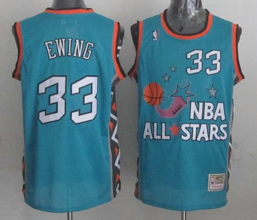 New York Knicks Mitchell And Ness #33 Patrick Ewing Light Blue 1996 All Star NBA Jersey New York Knicks Mitchell And Ness #33 Patrick Ewing Light Blue 1996 All Star NBA Jersey