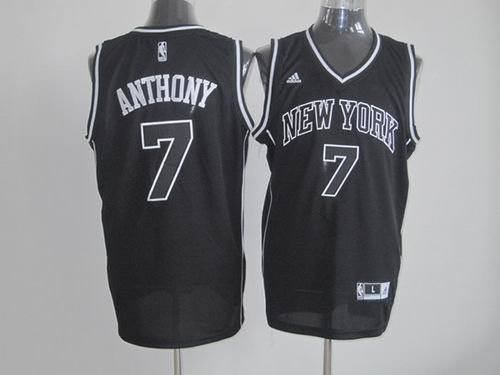 New York Knicks 7 Carmelo Anthony black Jersey New York Knicks 7 Carmelo Anthony black Jersey