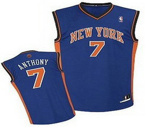 New York Knicks 7 Carmelo Anthony Blue Basketball Jerseys New York Knicks 7 Carmelo Anthony Blue Basketball Jerseys