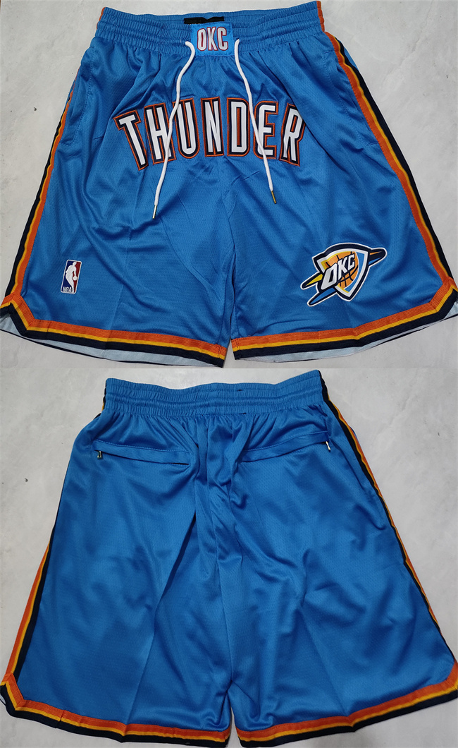 Men's Oklahoma City Thunder Blue Shorts (Run Small) Men's Oklahoma City Thunder Blue Shorts (Run Small)