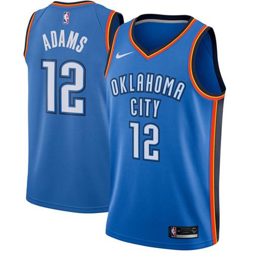 Nike Thunder #12 Steven Adams Blue NBA Swingman Jersey Nike Thunder #12 Steven Adams Blue NBA Swingman Jersey