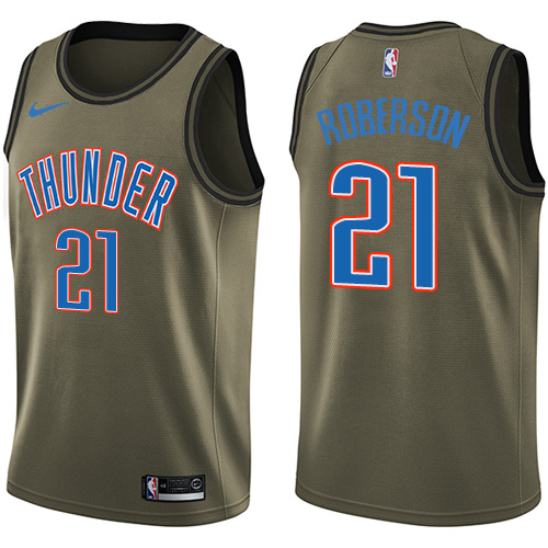Nike Thunder #21 Andre Roberson Green Salute to Service NBA Swingman Jersey Nike Thunder #21 Andre Roberson Green Salute to Service NBA Swingman Jersey