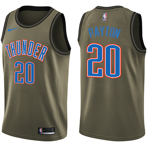 Nike Thunder #20 Gary Payton Green Salute to Service NBA Swingman Jersey Nike Thunder #20 Gary Payton Green Salute to Service NBA Swingman Jersey