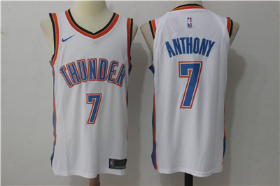 Nike Thunder 7 Carmelo Anthony White Stitched NBA Jersey Nike Thunder 7 Carmelo Anthony White Stitched NBA Jersey