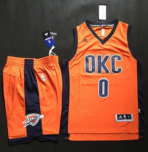 Thunder #0 Russell Westbrook Orange Alternate A Set Stitched NBA Jersey Thunder #0 Russell Westbrook Orange Alternate A Set Stitched NBA Jersey