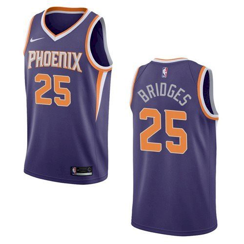Men Phoenix Suns #25 Mikal Bridges Icon Purple Jersey Men Phoenix Suns #25 Mikal Bridges Icon Purple Jersey