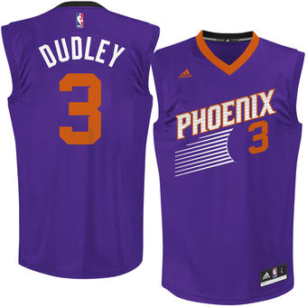 Men's Phoenix Suns Jared Dudley adidas Purple Road Replica Jersey