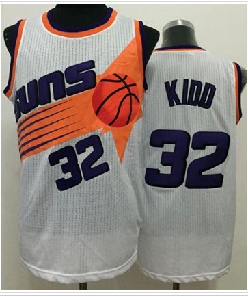 Phoenix Suns #32 Jason Kidd White Throwback Stitched NBA Jersey Phoenix Suns #32 Jason Kidd White Throwback Stitched NBA Jersey