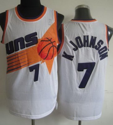 Phoenix Suns 7 Kevin Johnson White Hardwood Classics Revolution 30 NBA Jerseys Phoenix Suns 7 Kevin Johnson White Hardwood Classics Revolution 30 NBA Jerseys