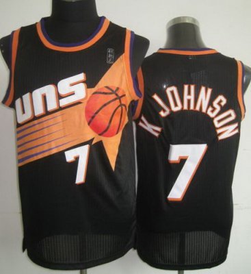 Phoenix Suns 7 Kevin Johnson Black Hardwood Classics Revolution 30 NBA Jerseys Phoenix Suns 7 Kevin Johnson Black Hardwood Classics Revolution 30 NBA Jerseys
