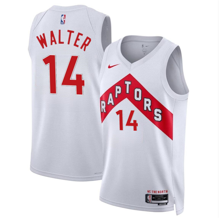Men's Toronto Raptors #14 Ja’Kobe Walter White 2024 Draft Association Edition Stitched Basketball Jersey Men's Toronto Raptors #14 Ja’Kobe Walter White 2024 Draft Association Edition Stitched Basketball Jersey