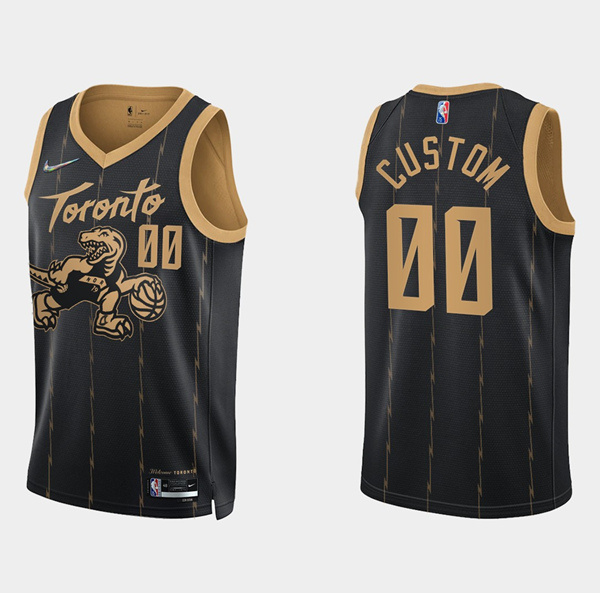 Men's Toronto Raptors Active Player Custom 2021 22 City Edition Black 75th Anniversary Swingman Stitched Basketball Jersey Men's Toronto Raptors Active Player Custom 2021 22 City Edition Black 75th Anniversary Swingman Stitched Basketball Jersey