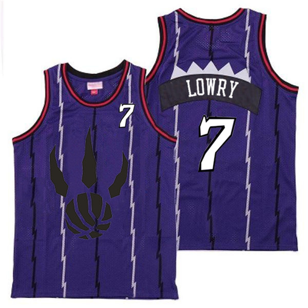 Raptors 7 Kyle Lowry Purple Throwback Jersey 2 Raptors 7 Kyle Lowry Purple Throwback Jersey 2