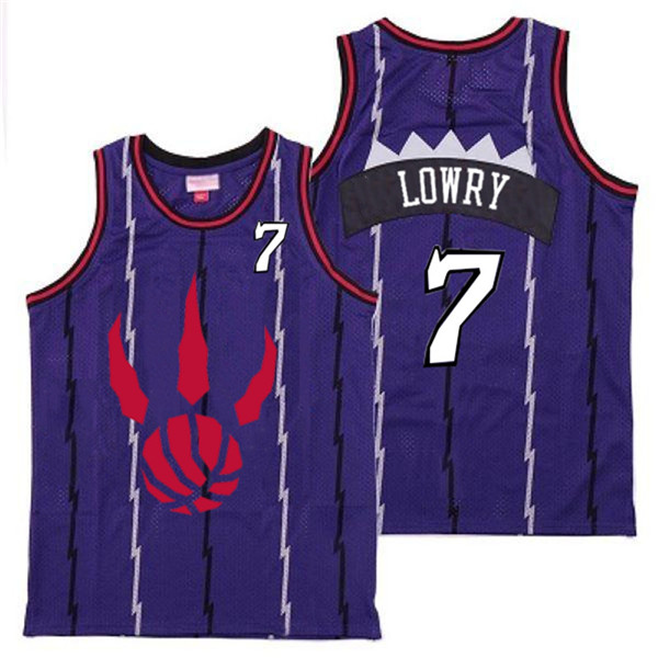 Raptors 7 Kyle Lowry Purple Throwback Jerseys Raptors 7 Kyle Lowry Purple Throwback Jerseys