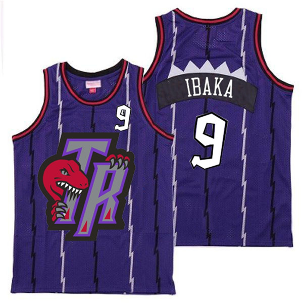 Raptors 9 Serge Ibaka Purple Big Gray TR Logo Retro Jersey 10 Raptors 9 Serge Ibaka Purple Big Gray TR Logo Retro Jersey 10