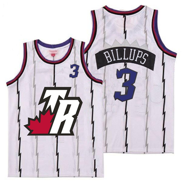 Raptors 3 Chauncey Billups White Big White TR Logo Retro Jersey 6 Raptors 3 Chauncey Billups White Big White TR Logo Retro Jersey 6