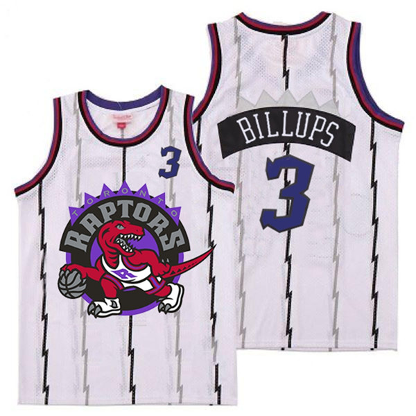 Raptors 3 Chauncey Billups White Big Logo Retro Jersey 7 Raptors 3 Chauncey Billups White Big Logo Retro Jersey 7