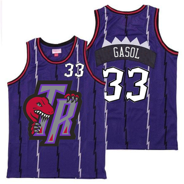 Raptors 33 Marc Gasol Purple Big Gray TR Logo Retro Jersey 9 Raptors 33 Marc Gasol Purple Big Gray TR Logo Retro Jersey 9