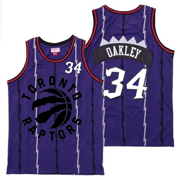 Raptors 34 Charles Oakley Purple Retro Jersey 3 Raptors 34 Charles Oakley Purple Retro Jersey 3