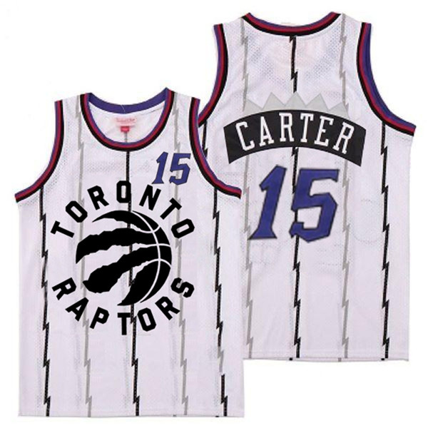 Raptors 15 Vince Carter White Retro Jersey 3 Raptors 15 Vince Carter White Retro Jersey 3