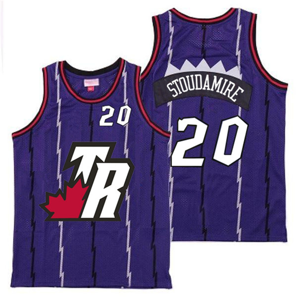 Raptors 20 Damon Stoudamire Purple Big White TR Logo Retro Jersey 10 Raptors 20 Damon Stoudamire Purple Big White TR Logo Retro Jersey 10