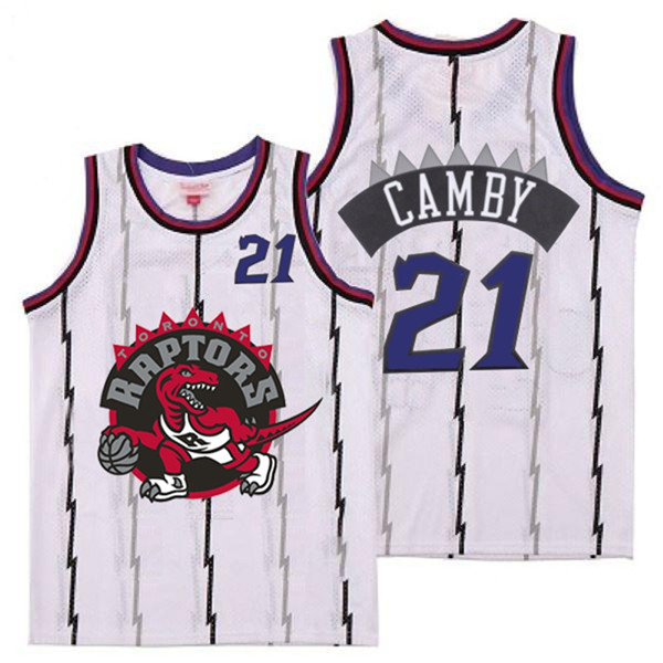 Raptors 21 Marcus Camby White Big Gray Red Logo Retro Jersey 10 Raptors 21 Marcus Camby White Big Gray Red Logo Retro Jersey 10