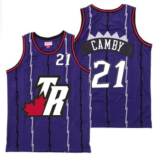 Raptors 21 Marcus Camby Purple Big White TR Logo Retro Jersey 8 Raptors 21 Marcus Camby Purple Big White TR Logo Retro Jersey 8