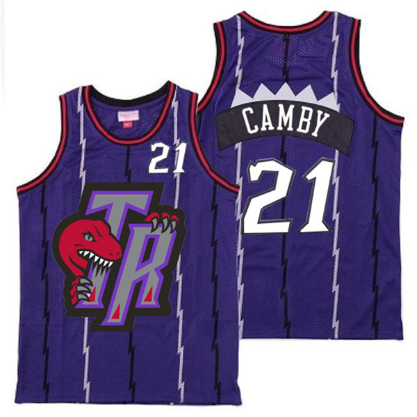 Raptors 21 Marcus Camby Purple Big Gray TR Logo Retro Jersey 10 Raptors 21 Marcus Camby Purple Big Gray TR Logo Retro Jersey 10