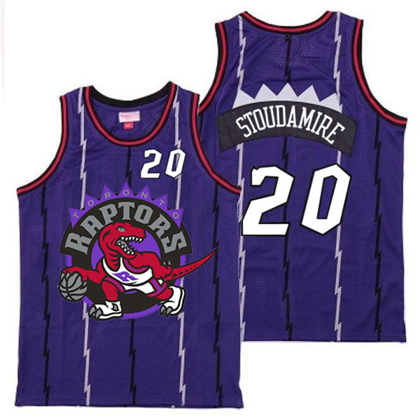 Raptors 20 Damon Stoudamire Purple Big Logo Retro Jersey 11 Raptors 20 Damon Stoudamire Purple Big Logo Retro Jersey 11