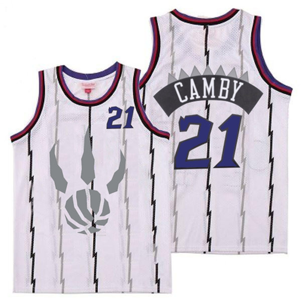 Raptors 21 Marcus Camby White Gray Logo Retro Jersey 5 Raptors 21 Marcus Camby White Gray Logo Retro Jersey 5